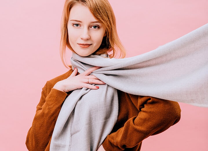 <strong>Итальянский натуральный шарф</strong> - изюминка вашего изысканного образа.