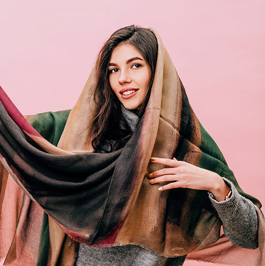 <strong>Итальянский натуральный шарф</strong> - изюминка вашего изысканного образа.